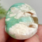 Green Flower Agate Sakura Rare Palm Stone Meditation Crystal 22g