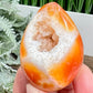 Carnelian Egg Healing Druzy Crystal 70g