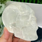 Satin Spar Selenite Skull Top Quality Translucent Crystal Carving Morocco 744g