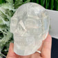 Satin Spar Selenite Skull Top Quality Translucent Crystal Carving Morocco 744g