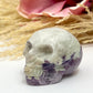 Silky Fluorite Skull 2 Inches Hand Carved Crystal Carving