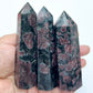 Garnet in Arfvedsonite Points Towers Crystal Generators