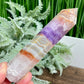 Amethyst with Mexican Lace Agate Tower Crystal Generator 182g 136mm