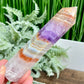 Amethyst with Mexican Lace Agate Tower Crystal Generator 182g 136mm