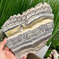 Zebra Phantom Calcite Slice Healing Crystal Specimen Slab 572g