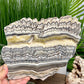 Zebra Phantom Calcite Slice Healing Crystal Specimen Slab 572g