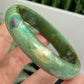 Ruby in Fuchsite Bangle Bracelet UV Reactive Wearable Crystal 62mm Diameter