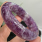 Lepidolite Purple Mica Bangle Bracelet Wearable Crystal 61mm Diameter