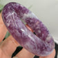 Lepidolite Purple Mica Bangle Bracelet Wearable Crystal 61mm Diameter