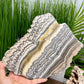 Zebra Phantom Calcite Slice Healing Crystal Specimen Slab 1104g