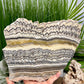 Zebra Phantom Calcite Slice Healing Crystal Specimen Slab 1104g