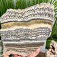 Zebra Phantom Calcite Slice Healing Crystal Specimen Slab 1104g