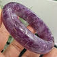 Lepidolite Purple Mica Bangle Bracelet Wearable Crystal 61mm Diameter