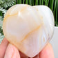 Agate Heart Healing Crystal Carving 92g