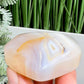 Agate Heart Healing Crystal Carving 92g