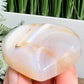 Agate Heart Healing Crystal Carving 92g