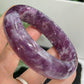 Lepidolite Purple Mica Bangle Bracelet Wearable Crystal 61mm Diameter