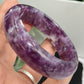 Lepidolite Purple Mica Bangle Bracelet Wearable Crystal 61mm Diameter