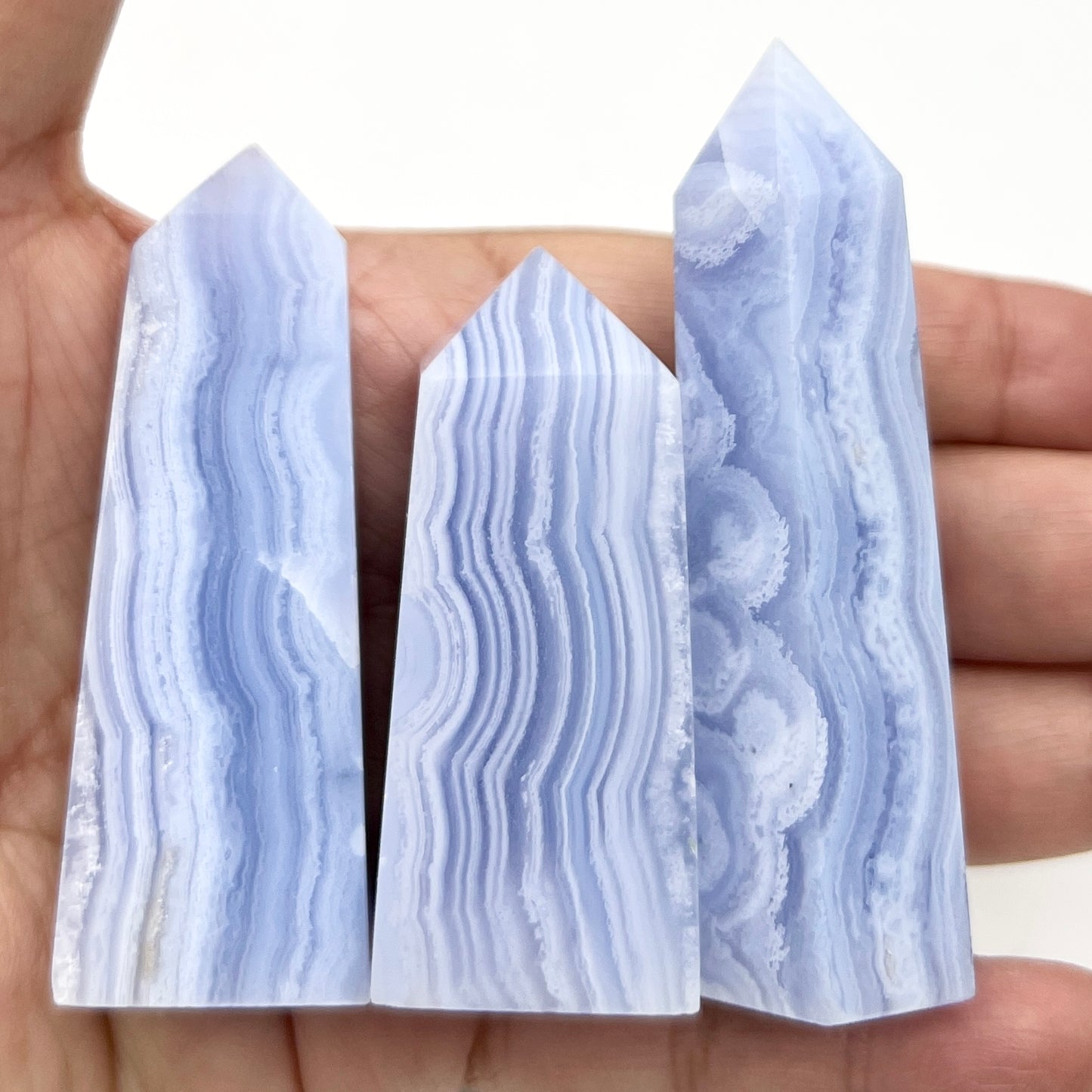 Blue Lace Agate Towers Points Crystal Generators