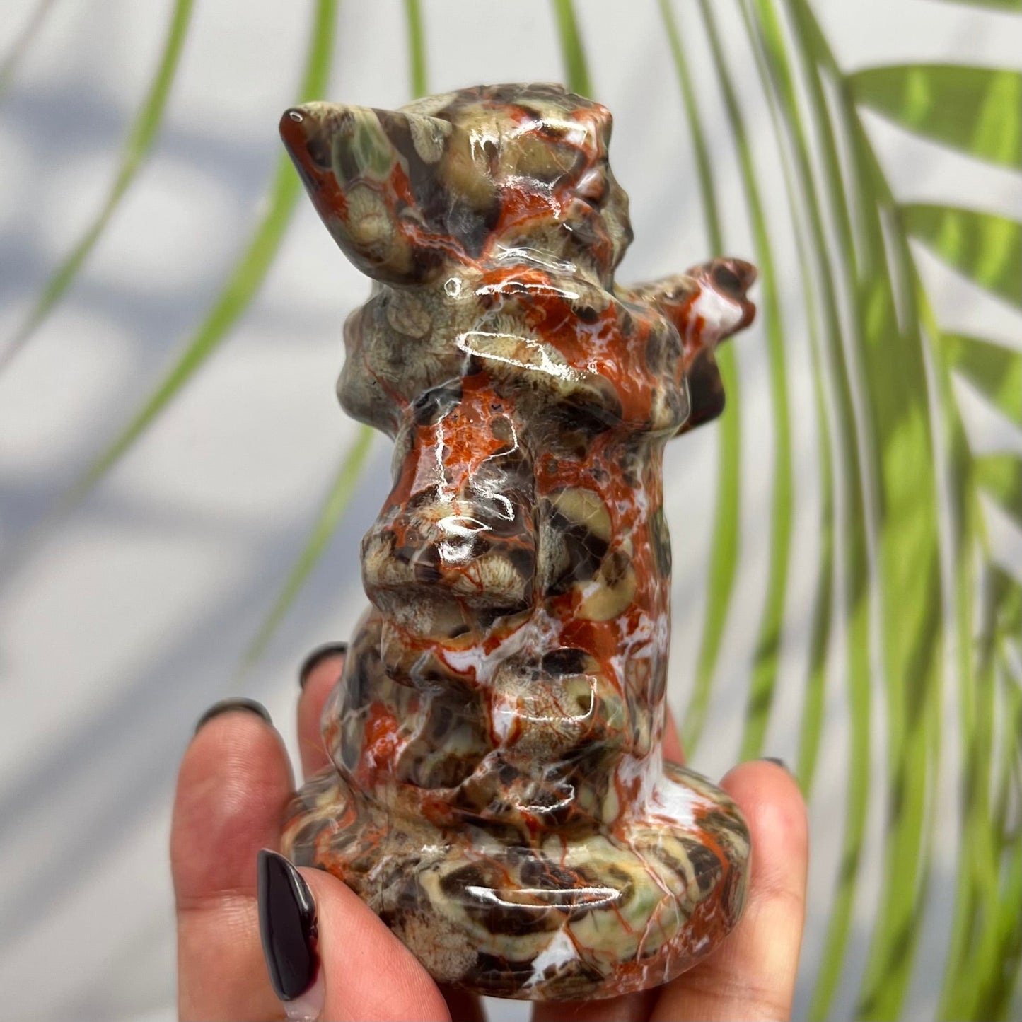 Natural Indonesia Agate Star Wars Crystal Yoda Quartz Carved Healing Reiki Figurines Australian Seller