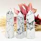 White Howlite Points Towers Crystal Generators