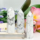 White Howlite Points Towers Crystal Generators