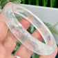 Clear Quartz Bangle Bracelet Gemstone Jewellery Crystal 62mm Diameter