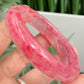 Rhodonite in Quartz Bangle Bracelet Gemstone Jewellery Crystal 59mm Diameter