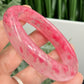 Rhodonite in Quartz Bangle Bracelet Gemstone Jewellery Crystal 59mm Diameter