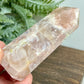 Pink Amethyst Flower Agate Tower Healing Crystal Generator 107g 81mm