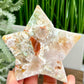 Flower Agate Star Healing Crystal Carving 152g