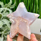 Flower Agate Star Healing Crystal Carving 206g