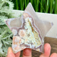 Flower Agate Star Healing Crystal Carving 128g