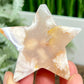 Flower Agate Star Healing Crystal Carving 78g