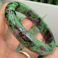 Ruby in Zoisite Bangle UV Reactive Gemstone Jewellery Crystal 61mm Diameter