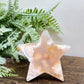 Flower Agate Star Healing Crystal Carving 78g