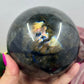 Large Crystal Sphere Labradorite 1895g Natural Ball Reiki Healing Flash Gemstone