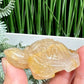 Golden Healer Quartz Turtle Hand Carved Crystal Sea Creature