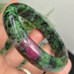 Ruby in Zoisite Bangle UV Reactive Gemstone Jewellery Crystal 61mm Diameter