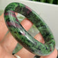 Ruby in Zoisite Bangle UV Reactive Gemstone Jewellery Crystal 61mm Diameter