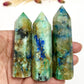 Fynchenite Phoenix Stone Malachite Turquoise Chrysocolla Points Towers Crystals