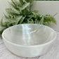 Satin Spar Selenite Round Bowl High Quality Crystal Carving 866g