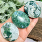 Moss Agate Palm Stones Meditation Crystal Australian Seller