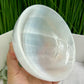 Satin Spar Selenite Round Bowl High Quality Crystal Carving 866g