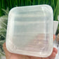 Satin Spar Selenite Square Bowl High Quality Crystal Carving 492g