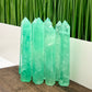 Green Fluorite Points Towers Translucent Crystal Generators