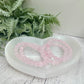 Satin Spar Selenite Heart Bowl High Quality Crystal Carving 714g