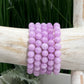 Kunzite Bracelets Elastic Wearable Crystal Gemstone 8-9mm Bead Size 16cm