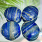 Lapis Lazuli With Pyrite Palm Stones Worry Meditation Crystals