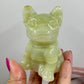 Pistachio Onyx French Bull Dog Crystal Puppy Carving Australian Seller